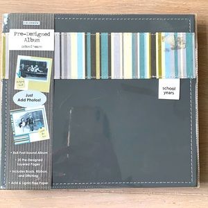 Pre-Designed Scrapbook for School Years 8x8